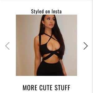 Black Fashionnova romper